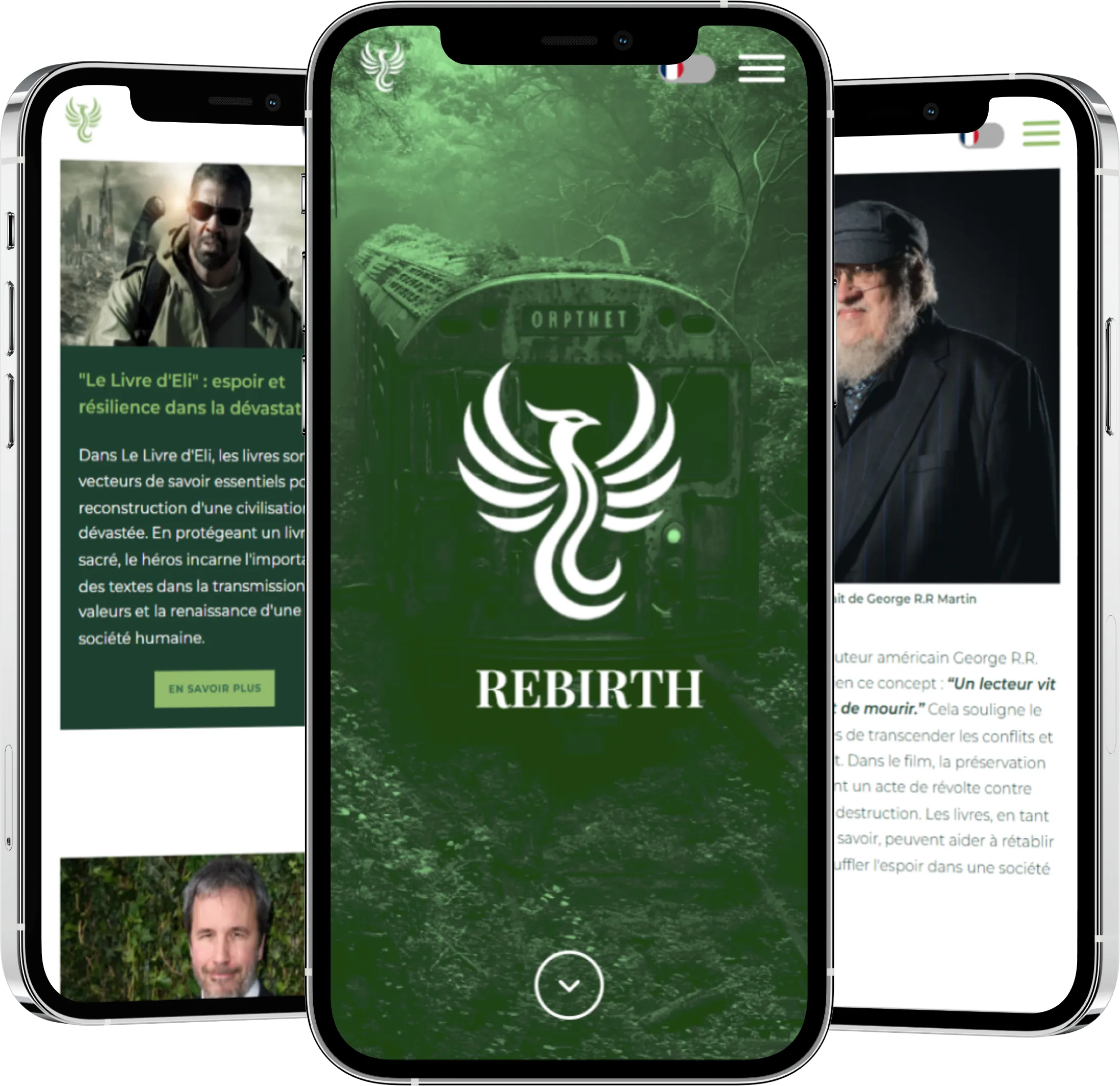 Visualisation du concept du projet Rebirth