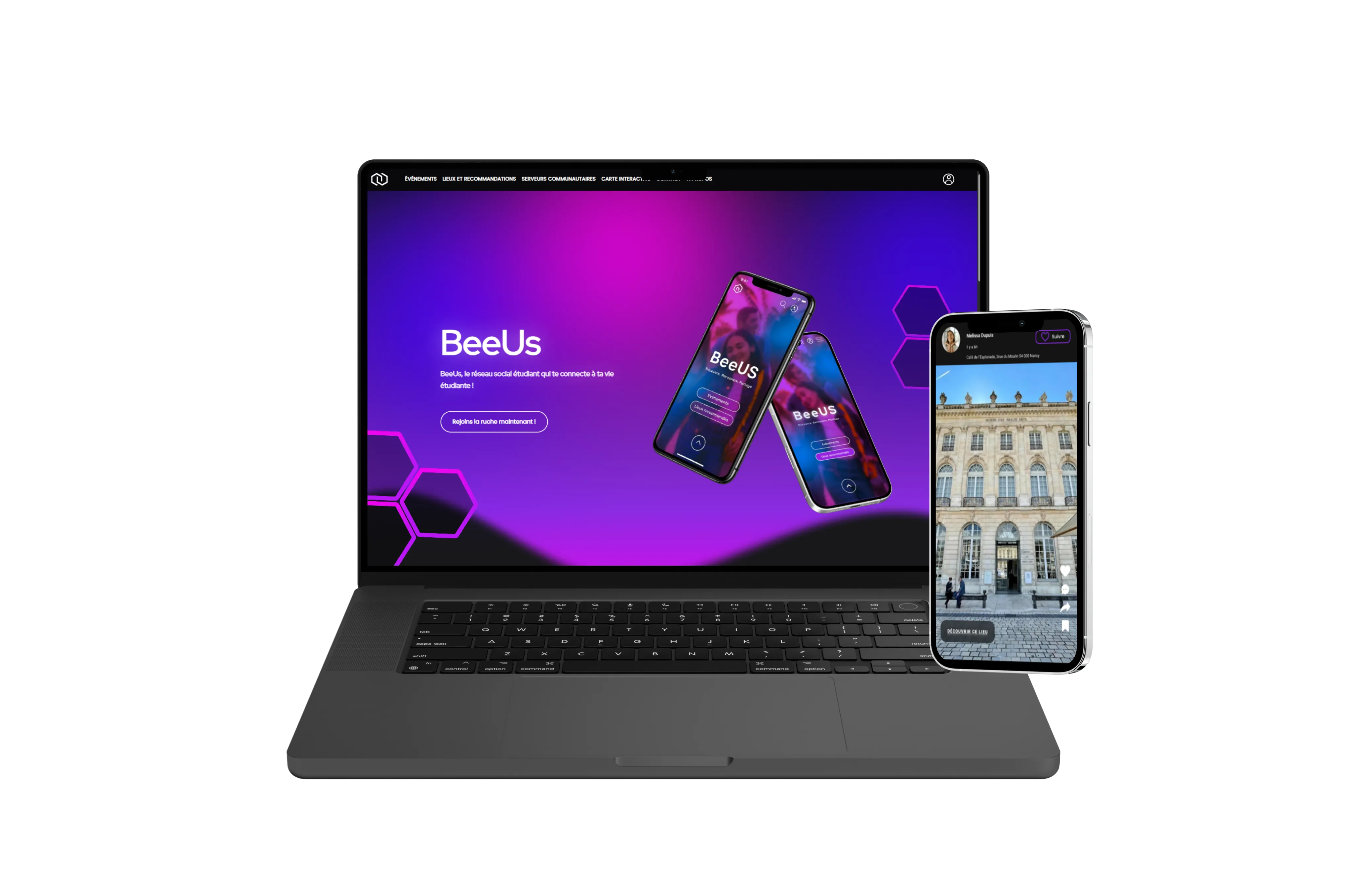 Maquette du projet BeeUs